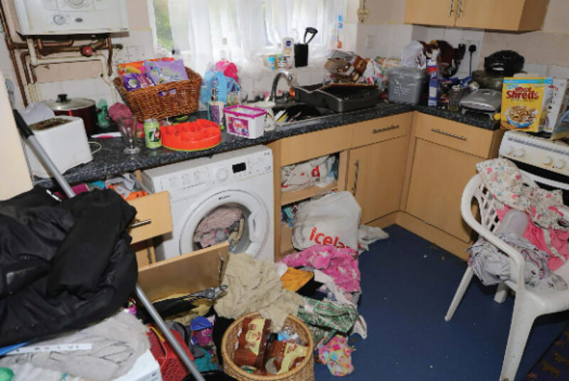 Kyle Bevan and Sinead James paedophile child killers kitchen Kyle Bevan and Sinead James paedophile child killers kitchen