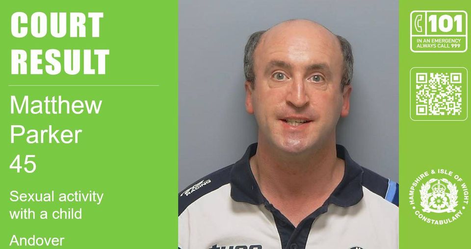 matthew james parker paedophile child sex offender andover